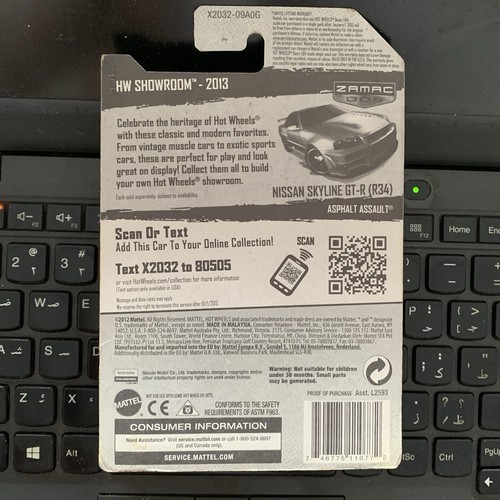 Hot Wheels Factory Sealed 2013 Zamac Nissan Skyline GT-R R34 HW Showroom Walmart - Picture 10 of 11