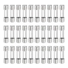 30pcs Glass Fuses Fast Blow 20A 250 Volt 5x20mm Fast Acting Fuse