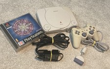 PS1 Slim Console Spares Or Repairs (please read description) 6games + controller