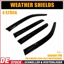 Für VW Amarok Doppelkabine 2009-2022 Windabweiser Regenabweiser Schwarz 4 Stk.