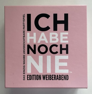 Ich habe noch nie Edition Weiberabend Partyspiel Karten Spiel