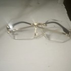 Rimless Metal Eyeglasses Frames Gold Tone Solid Unisex Adults — photo 2