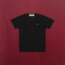 COMME DES GARCONS CDG PLAY BLACK HEART EYE LOGO T-SHIRT SIZE LARGE