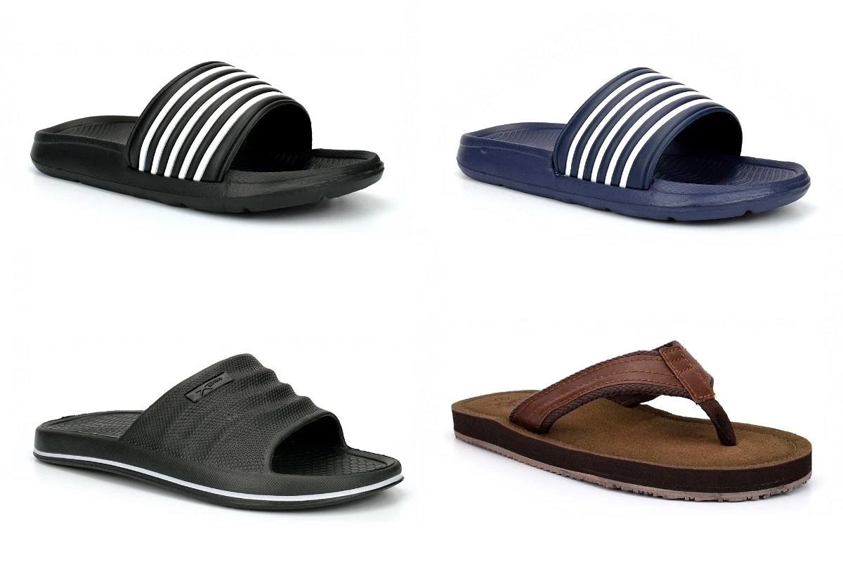 Mens Summer Sandals Mens Flip Flops Mens Mules Toe Post Leather Effect Size
