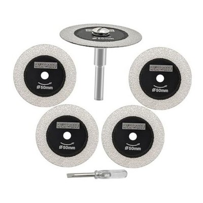 -Pack Diamond Glass Cutting Discs (2 inch)   1 with 1/4'' Shank & 4 Set 6 5