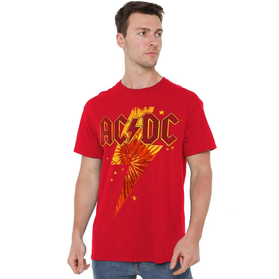 AC/DC Camiseta Rayo Tie Dye para Hombre (TV13335) - Imagen 3 de 4