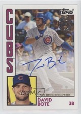 2019 Topps 1984 Topps Baseball Auto David Bote #84A-DBO Auto 08jk