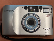 Konica Minolta Camera AF Zoom 35  60mm Aspherical Lens-Autofocus - Made In Japan