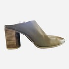 Bueno jealous pointed toe green mules size 8.5 with block heel — photo 5