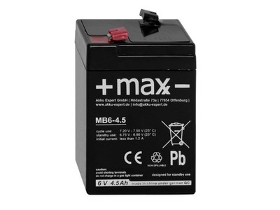 4,5Ah 6V Akku passend für RT645 RT650 6V 4,5Ah AGM Blei Accu battery Notstrom