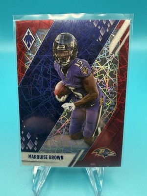 2021 Panini Phoenix Marquise Brown #9 Red Lazer /285