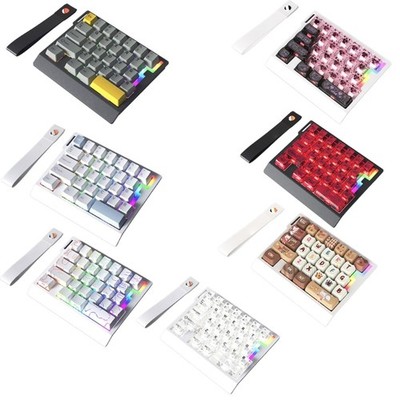 Portable 29Keys RGBs Backlit Axises Keyboards Low Noise Design For