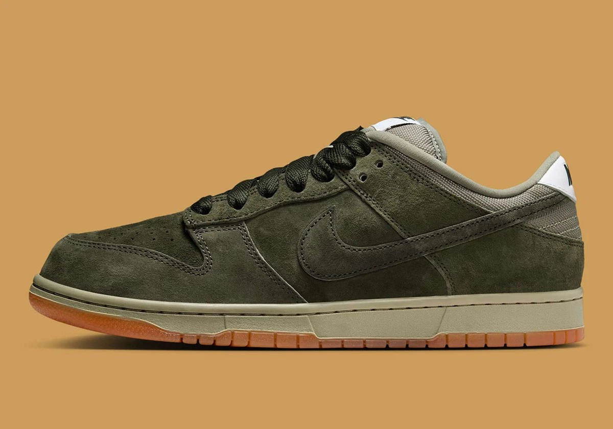 Nike SB Dunk Low Pro B Sequoia Oil Green Gum HJ0367-301 Men's
