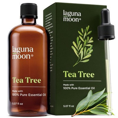 Lagunamoon Australian Tea Tree Essential Oil 150ml - XXL Bottle with Drops fo...