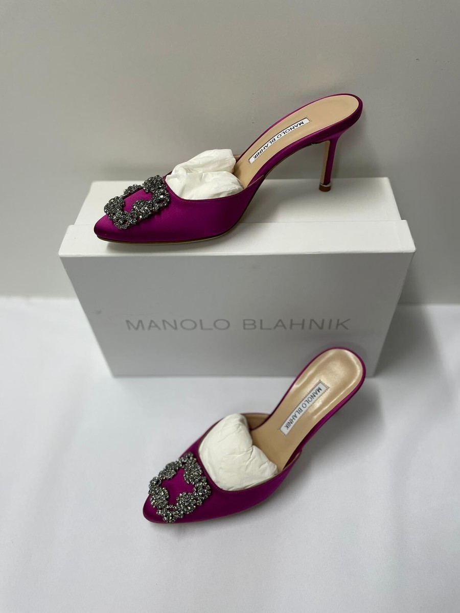 Buckle Pumps Fuchsia Manolo Blahnik Manolo Blanhik Dark Fuchsia