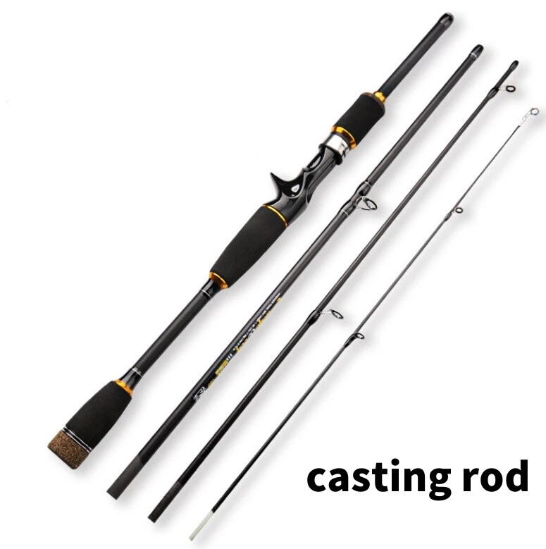 Portable Fishing Rods Ultra Light Carbon Fiber Spinning Casting Pole Fast Rod