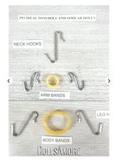 DOLL REPAIR- 1 STRINGING BAND REPAIR SETS FOR 19/21" TONI P93 DOLLS