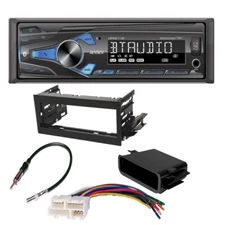 Single Din Bluetooth Car Stereo AM/FM Radio & kit for select 1995-2002 GM Pickup