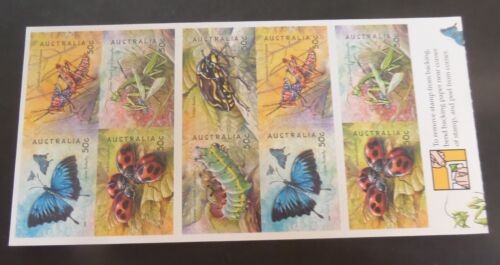 Australia 2003 Bugs and Butterflies butterfly SG2333/8 booklet self adhesives - Picture 1 of 2