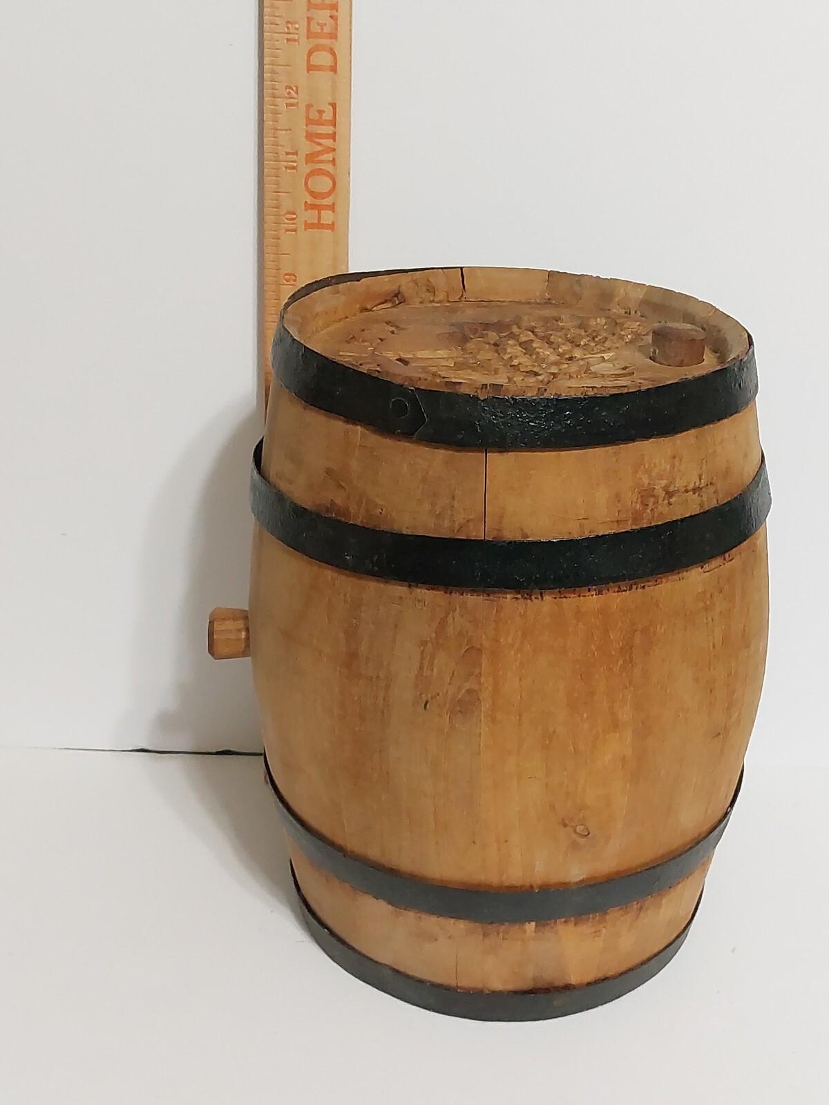 Vtg. Wooden Mini Keg Wine Barrel eBay