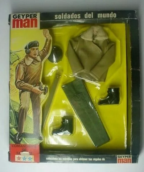 VINTAGE GI JOE GEYPER MAN TANK COMMANDER SOLDIER SOTW GEYPERMAN