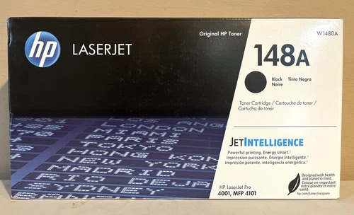 Genuine HP 148A Black W1480A Laserjet Toner Cartridge New Sealed Box