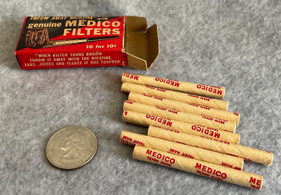 Vintage Box of 8 Genuine MEDICO Pipe Filters