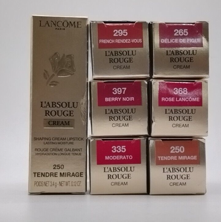 Lancome L'Absolu Rouge Cream Lipstick Choose Your Shade 0.12 oz