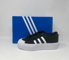 black adidas nizza platform