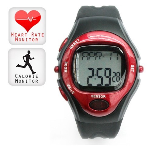 OROLOGIO DA POLSO DIGITALE CARDIO FREQUENZIMETRO PULSIMETRO 5 FUNZIONI |  eBay