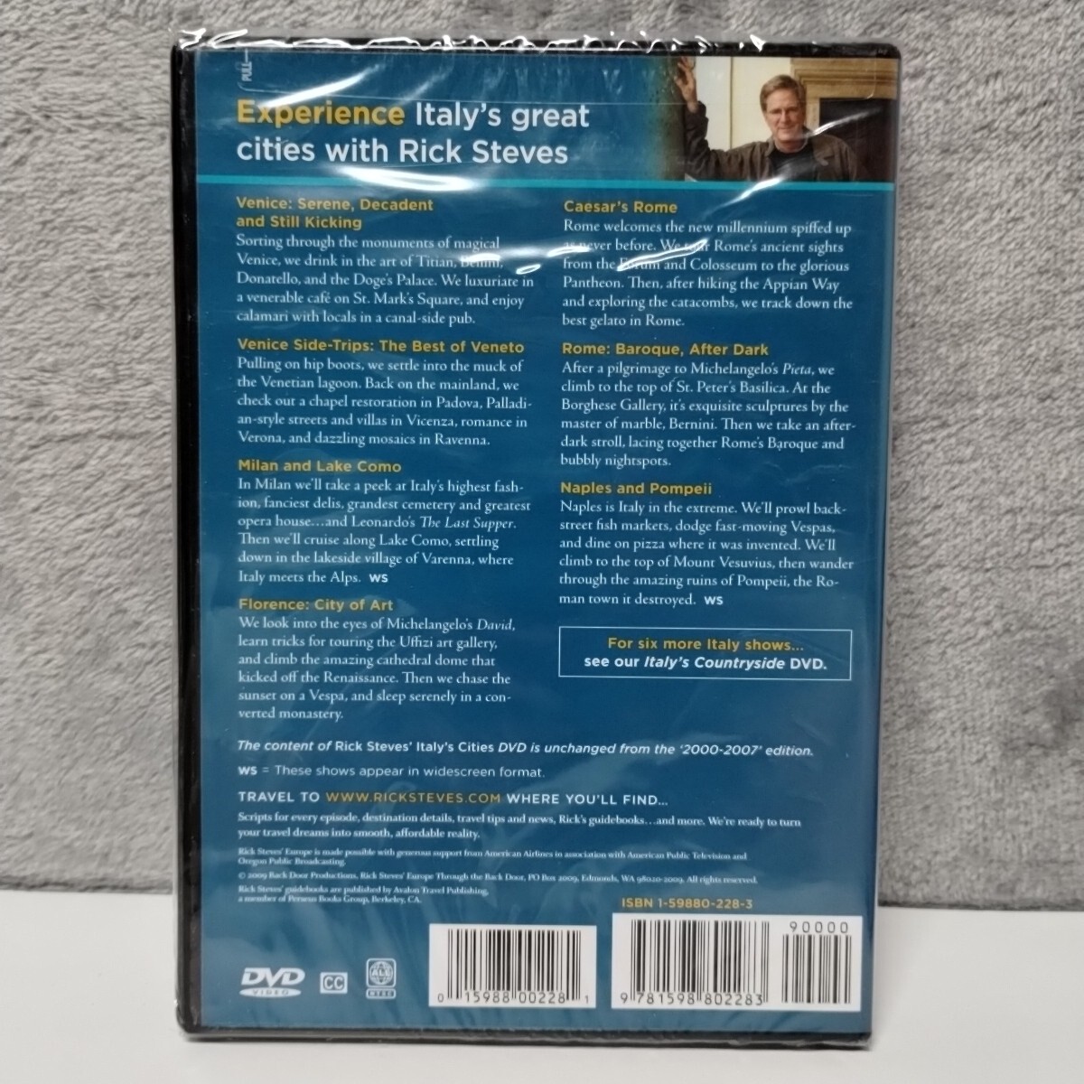 Rick Steves Italys Cities 2000-2009 (DVD, 2009) New/Sealed