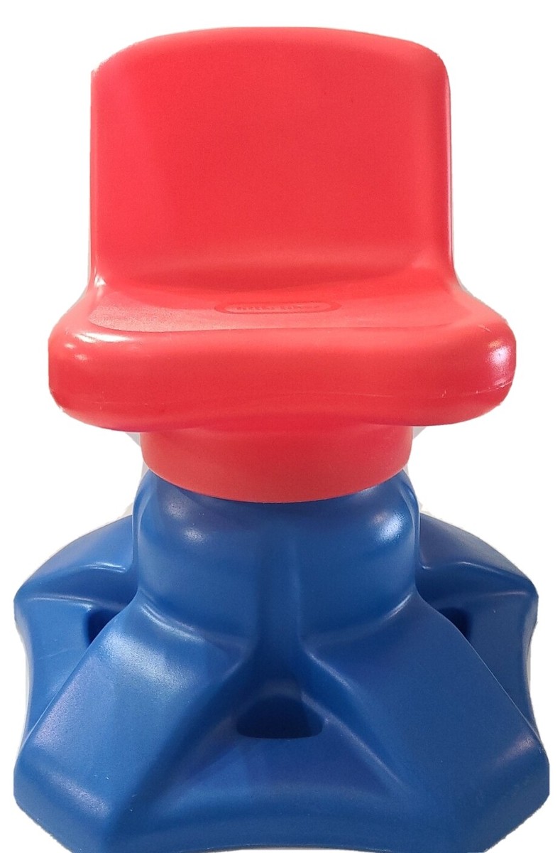 Little Tikes Art Desk Swivel Chair Child Size Red Blue Plastic