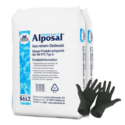 Alposal Poolsalz 50kg Schwimmbadsalz Salzelektrolyse Salzwasser Siedesalz Sole
