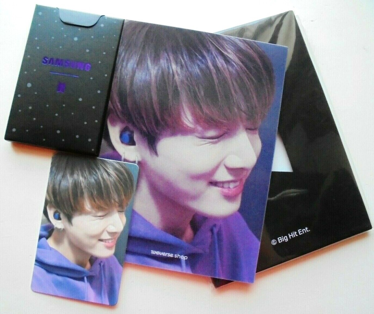 BTS Samsung Galaxy Buds Jungkook Photocard + Lenticular Photo Set