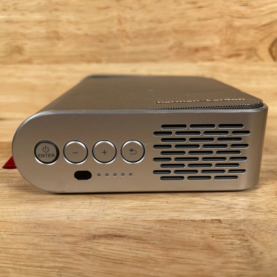 ViewSonic M1+ VS18242 Portable LED Projector w/ Harman Kardon Speakers For Parts - Image 3 of 4