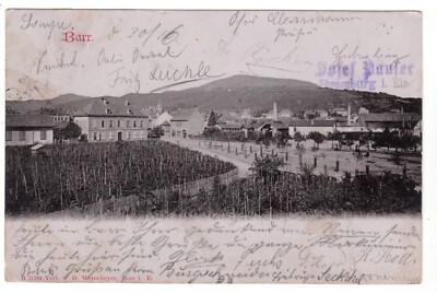 Barr im Elsass Dep. Bas-Rhin Kt. Obernai nahe Strassburg , Dorfansicht 1901