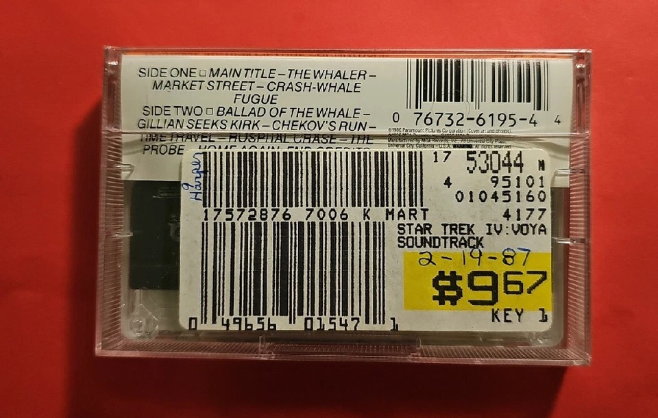 Star Trek IV The Voyage Home  Soundtrack Cassette SEALED 1986 VTG RARE - Image 2 of 4