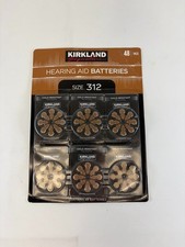 Kirkland Signature Hearing Aid Batteries, Zinc Air, Size 312, 48-pack