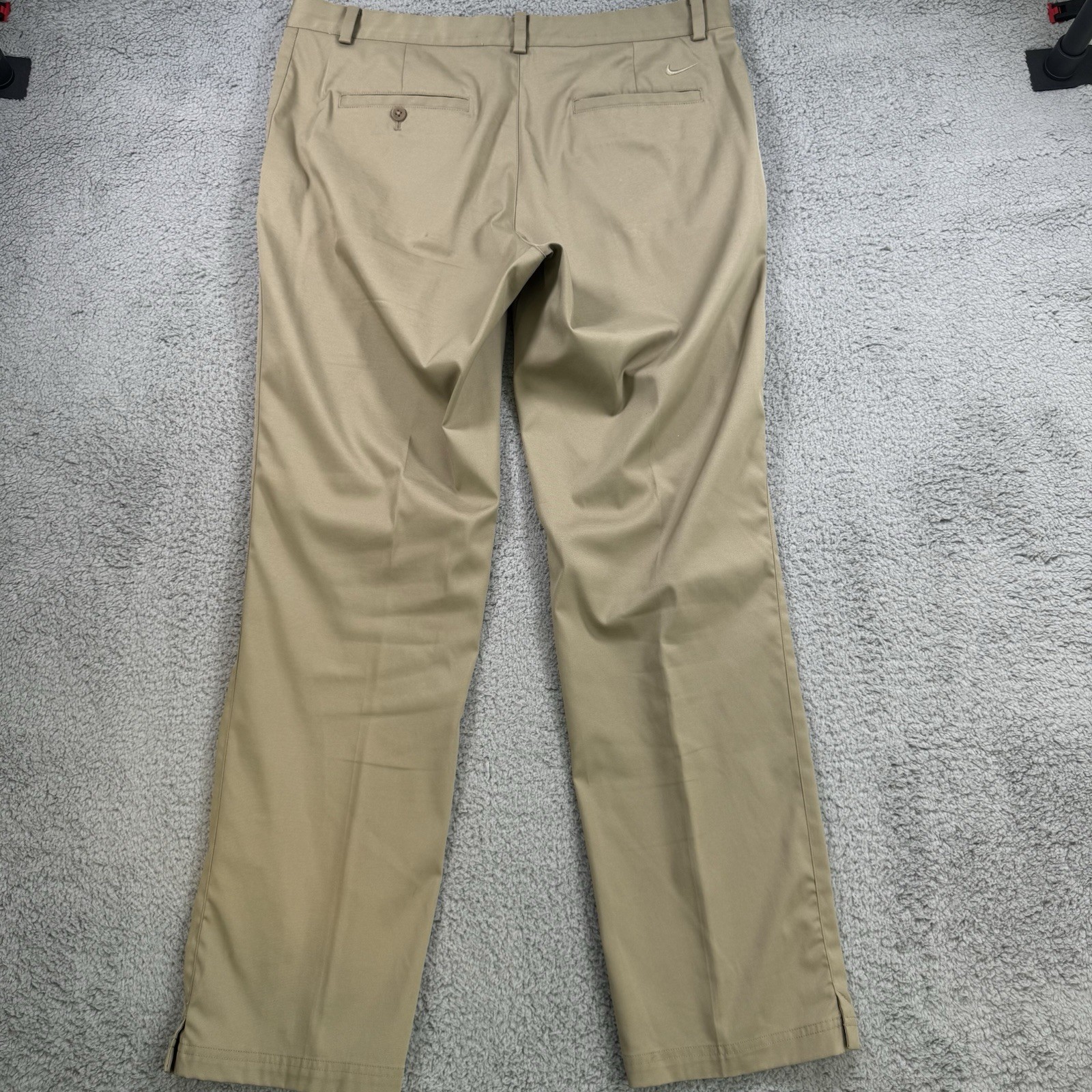 Nike Golf Pants Mens 36x32 Beige Dri-Fit Tour Performance Flat Front Stretch thumbnail 8