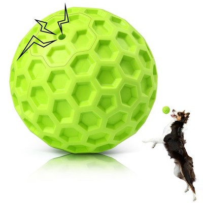 DISSKNIC Interactive Squeaky Dog Balls, Toys for Aggressive Large, Green 
