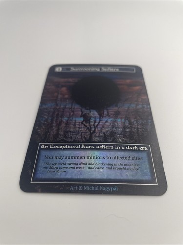 Summoning Sphere Foil - Beta quasi nuovo - Stregoneria: Regno Contestato - Foto 2 di 4