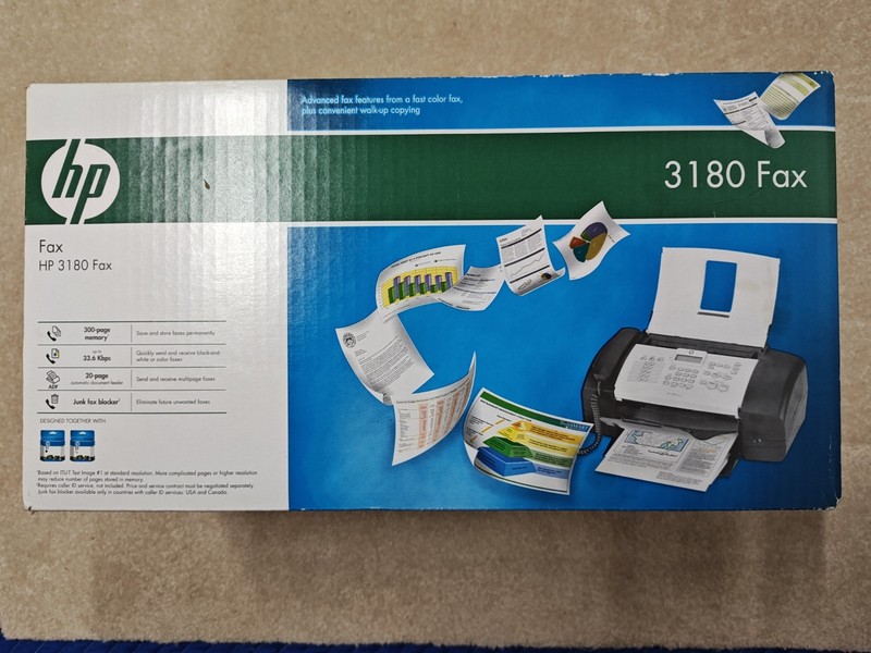 HP 3180 NEW only unopened one on eBay! Fax Machine/Telephone/Copier model CB820A