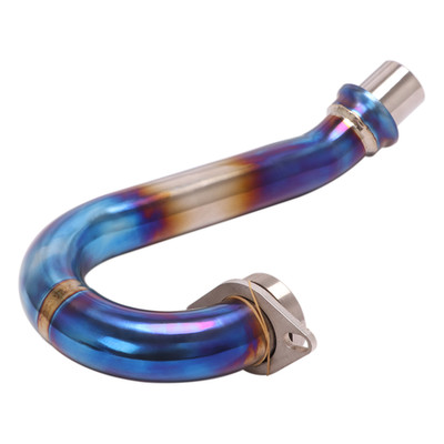 Titanium Blue Exhaust Header Front Pip For Duke 390 250 RC390 2017-2019