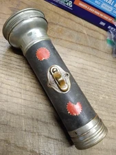 Vtg Franco Convex Glass Lens Flashlight 7" Mono Cell Made USA Parts/Repair Lot