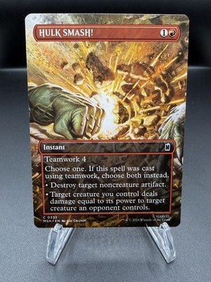 HULK SMASH! Borderless 332 Marvel Super Heroes Magic the Gathering