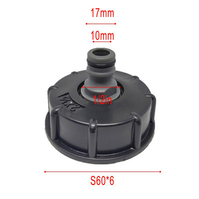 1 Pcs IBC Tank Tap 60mm Coarse Thread Fitting 1000L Water Container Fitting