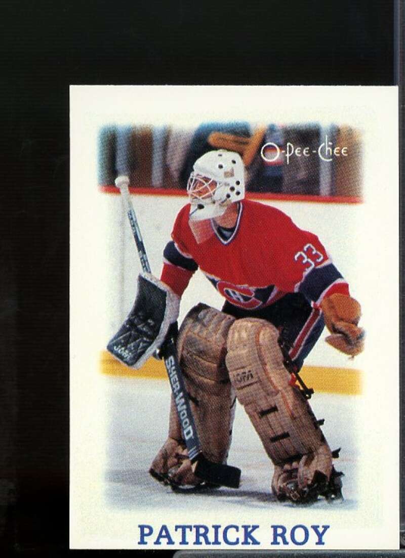 Patrick Roy Card 1988-89 O-Pee-Chee Minis #33