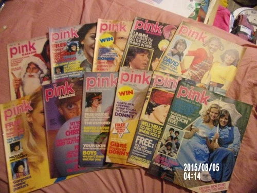 11 PINK MAGS 1973 DONNY OSMOND,SUZI QUATRO,10 CC,FREDDIE MERCURY