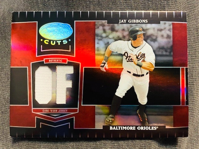 2004 Leaf Certified Cuts #23 Jay Gibbons Game Used Worn Jersey Relic /100 Rare