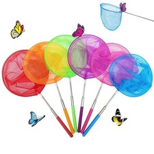 6 Pack Telescopic Insect Nets, Butterfly Fishing Nets, Outdoor Kids Exploration